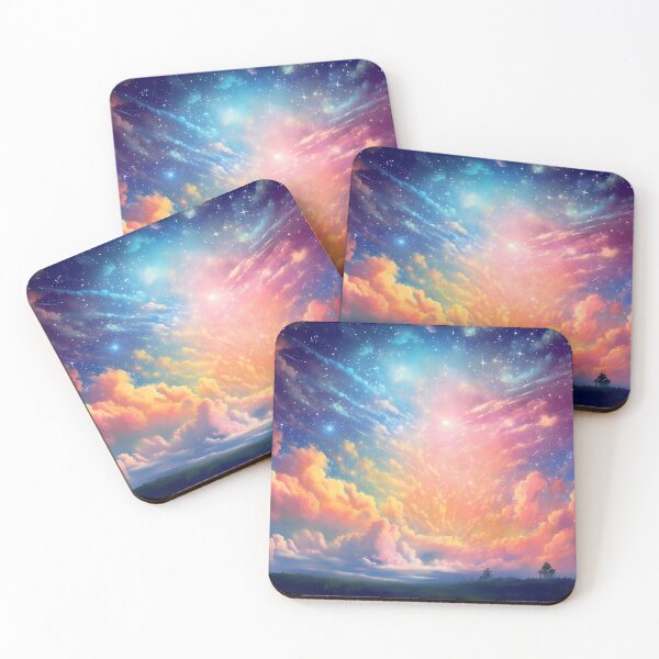 Item preview, Dreamy Skies: Pastel Rainbow and Starry Clouds designed and sold by SweetWhiskers.