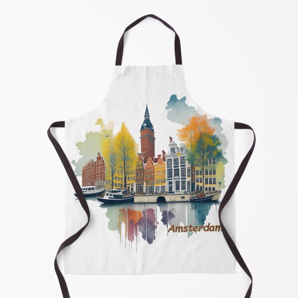 Item preview, Amsterdam City - Watercolor Landscape designed and sold by Beyond-Summit.