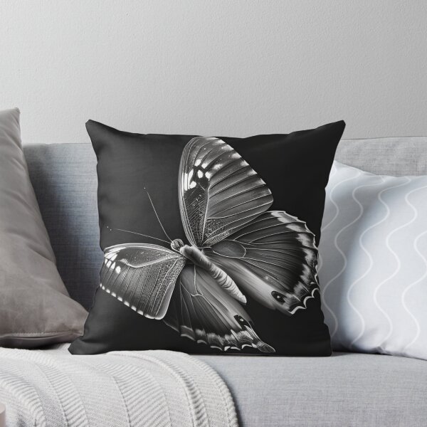 Item preview, Black and white butterfly drawing designed and sold by Pencil-Art.