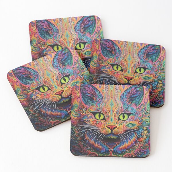 Item preview, Abstract Cats Doodle Pattern designed and sold by Desfix.