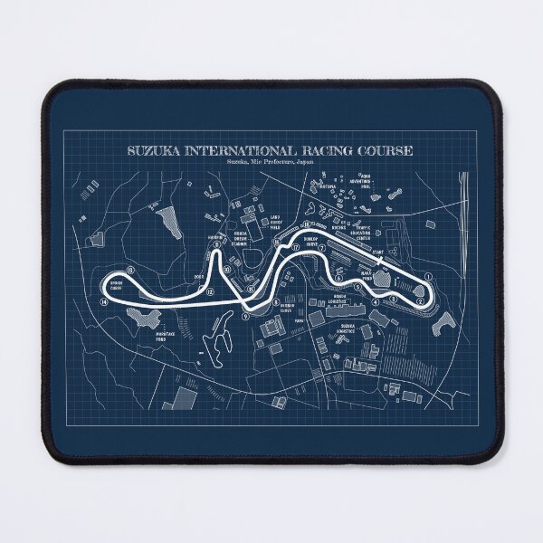 Item preview, Suzuka International Racing Course (Navy) designed and sold by BGALAXY.