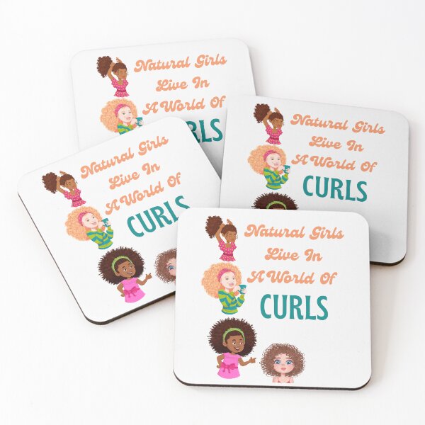 Item preview, Natural Girls Live In A World Of Curls-White Background  designed and sold by Trendi61.