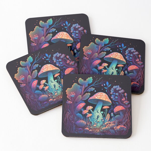 Item preview, Psychedelic Flowers and Mushrooms 5 designed and sold by giggles-omg.