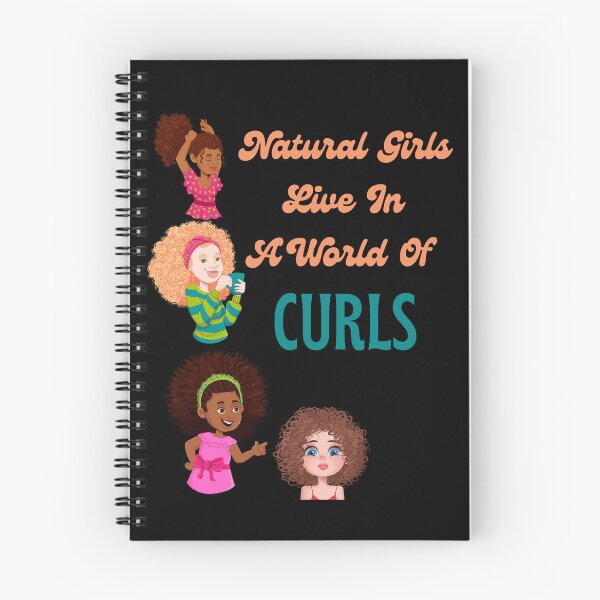 Item preview, Natural Girls Live In A World Of Curls-Black Background  designed and sold by Trendi61.