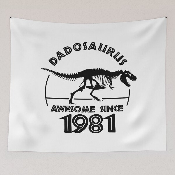 Item preview, Dadosaurus | Awesome since 1981 - Dinosaur Dad Birthday designed and sold by TMBTM.