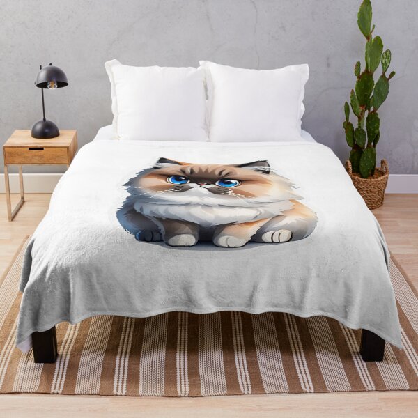 Item preview, Cute Cat Sticker of a Himalayan Cat Clipart designed and sold by PrintfulClipart.