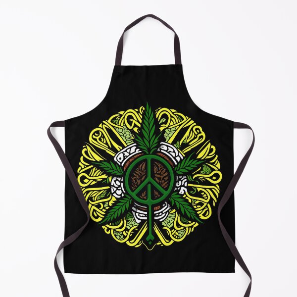 Item preview, Peace symbol with cannabis elements designed and sold by ZirumsGarden.