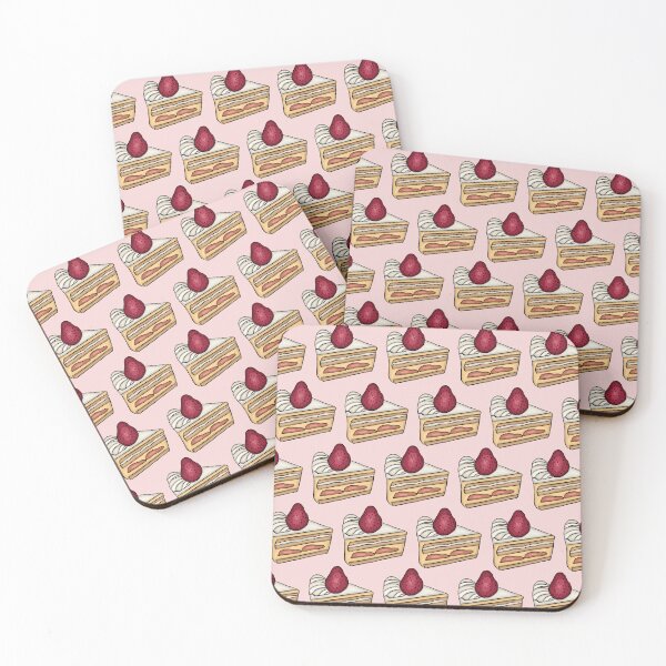 Item preview, strawberry cake coquette pattern pink designed and sold by kayacobain.