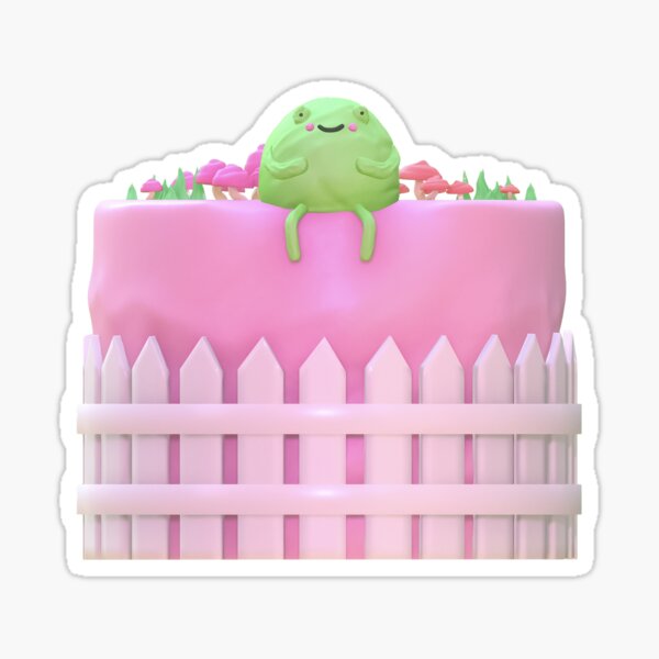 Kawaii Pink Frog Cake Flower grinder 18+