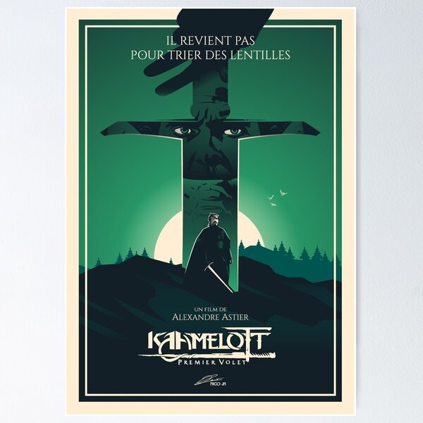 Artikel-Vorschau von Kaamelott Poster „Er kommt nicht zurück, um Linsen zu sortieren“, designt und verkauft von Studio RTN.