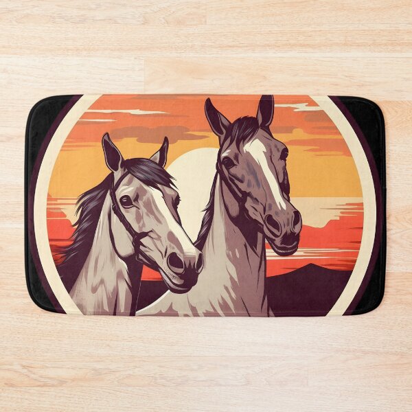Item preview, Vintage horses portrait draw designed and sold by Art Happens.
