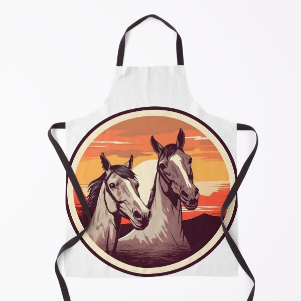 Item preview, Vintage horses portrait draw designed and sold by Art Happens.