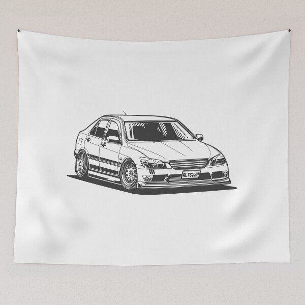 Item preview, Toyota Altezza RS 200 300 (Lexus IS 200 300) Black And White designed and sold by TrilogyMerch.