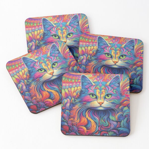 Item preview, Abstract Cats Doodle Pattern designed and sold by Desfix.
