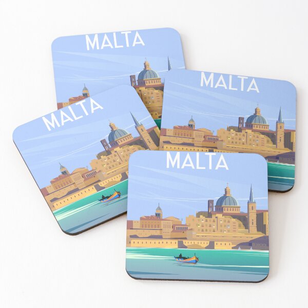 Item preview, Malta vintage travel poster designed and sold by Arctic frame studio.