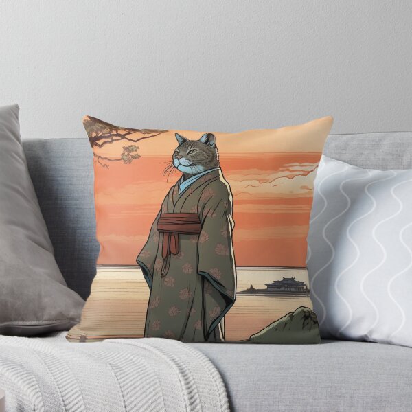 Item preview, Cat Wearing a Kimono designed and sold by SpikyCactus.