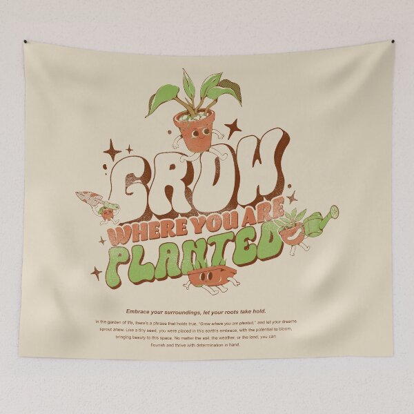 Item preview, Grow Where You Are Planted designed and sold by Ilustrata®.