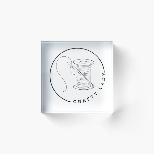 Artikelvorschau, Crafty Lady Nadel- und Fadendesign entworfen und verkauft von PaperViewStore.