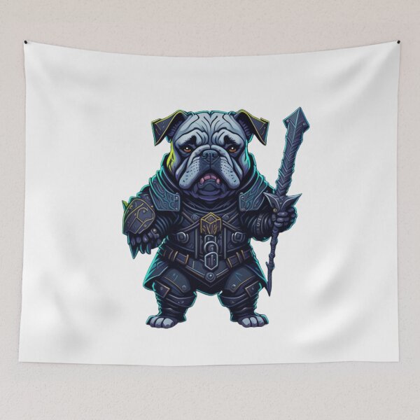 Item preview, The Bone Raiser: A Spooky Adventure with the Necromancer Bulldog Puppy designed and sold by harperjg.