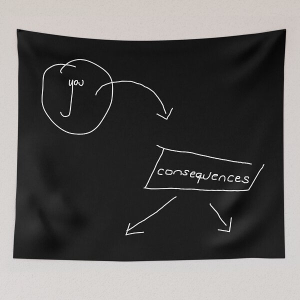 Item preview, Consequences White designed and sold by HustlerJauregui.