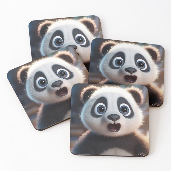 Item preview, Surprised Animated Panda Bear designed and sold by DigitalPixelize.