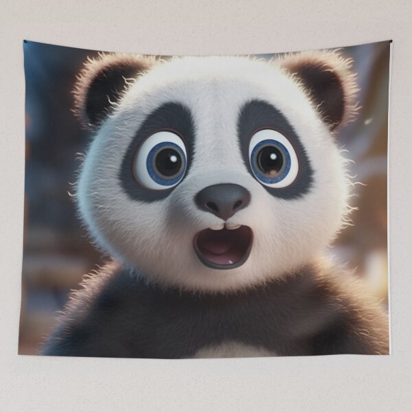 Item preview, Surprised Animated Panda Bear designed and sold by DigitalPixelize.