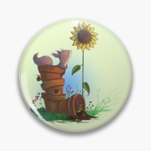 Item preview, Squirrel with sunflower designed and sold by leehollandart.