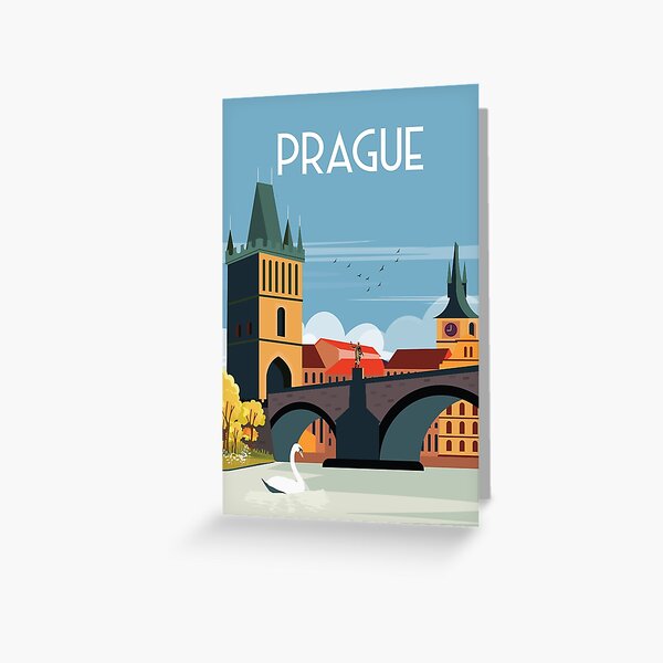 Item preview, Prague   Czech Republic travel poster designed and sold by Arctic frame studio.
