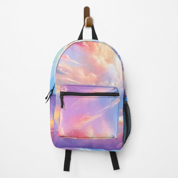 Item preview, Whimsical Rainbow Clouds Sky - Colorful Dreamlike Artwork designed and sold by SweetWhiskers.