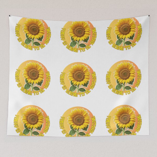 Item preview, Today is Going to Be Amazing! Bright Sunflower designed and sold by TGAL2.