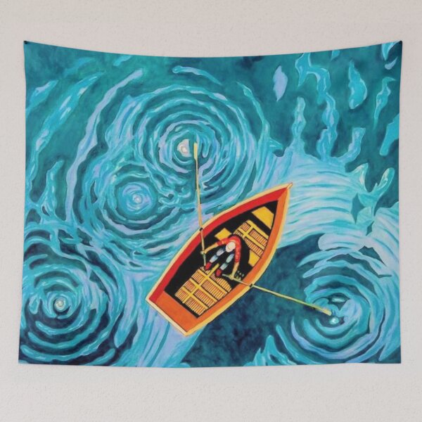 Item preview, Boat in Lake designed and sold by CreativArtz.