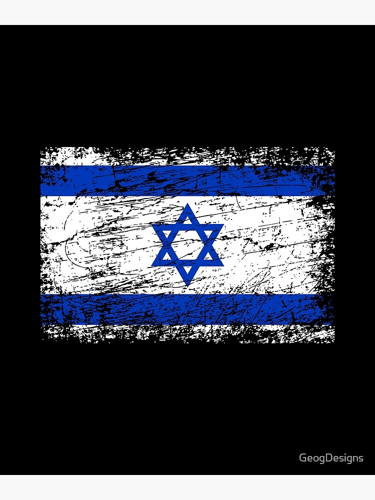 Israel flag flag used look Poster by GeogDesigns