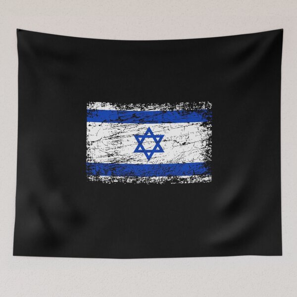Artikelvorschau, Israel Fahne Flagge used-look entworfen und verkauft von GeogDesigns.