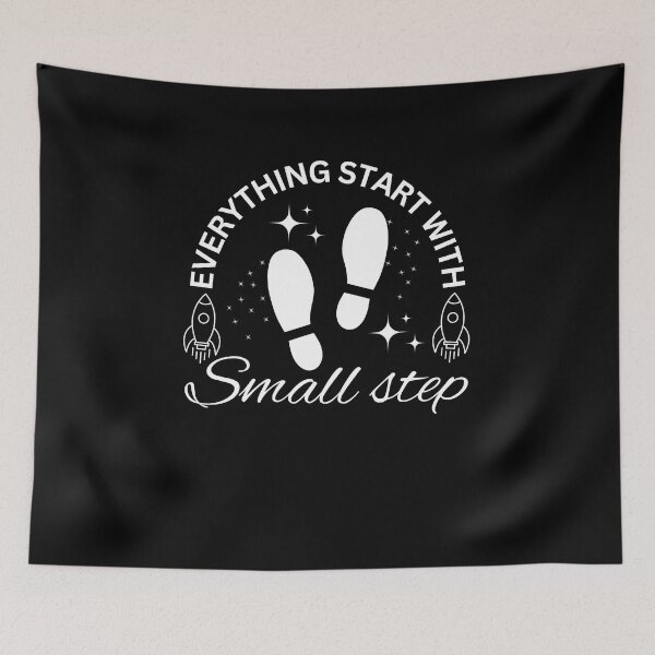 Item preview, Everything Start with Small Step Motivational Design designed and sold by chaladin.