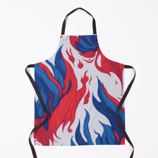 Item preview, red and blue flames abstract aesthetic designed and sold by K-Art-Design.