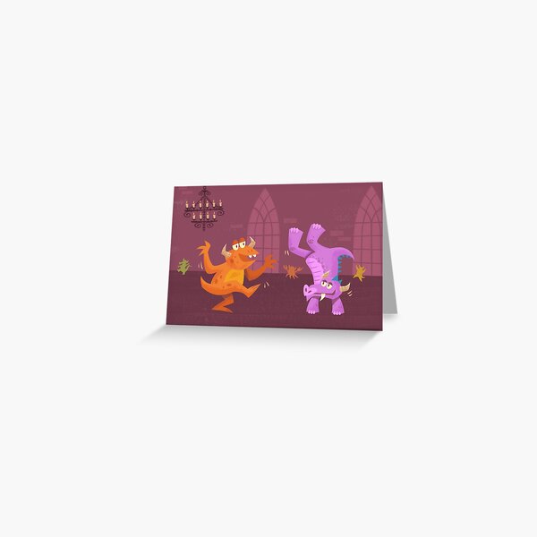 Monster Dance Greeting Card