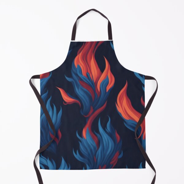 Item preview, red and blue flames abstract aesthetic black background designed and sold by K-Art-Design.