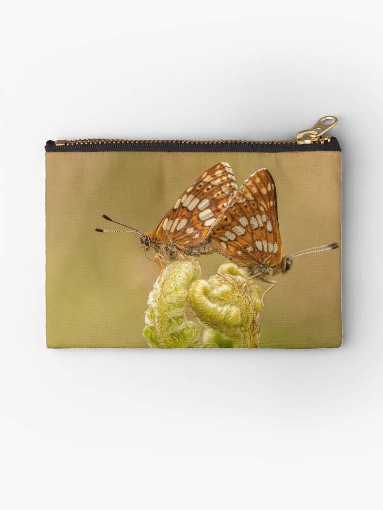 Thumbnail 1 of 4, Zipper Pouch, Duke of Burgundy Pair designed and sold by DawnsArt92.