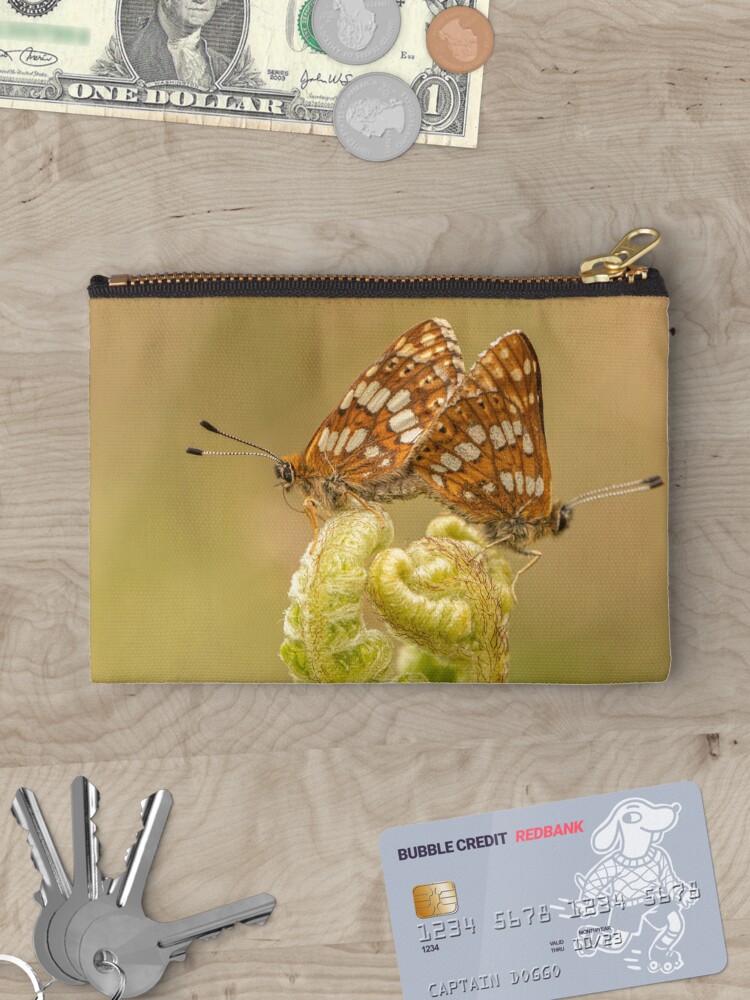 Thumbnail 3 of 4, Zipper Pouch, Duke of Burgundy Pair designed and sold by DawnsArt92.