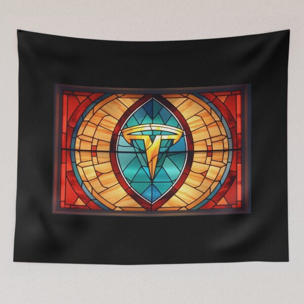 Item preview, Tesla Stained Glass Window designed and sold by WigOutlet.