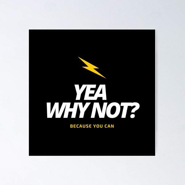 Item preview, Why not, Because you can designed and sold by Graphexx.