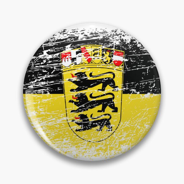 Item preview, Baden-Württemberg flag flag used look designed and sold by GeogDesigns.