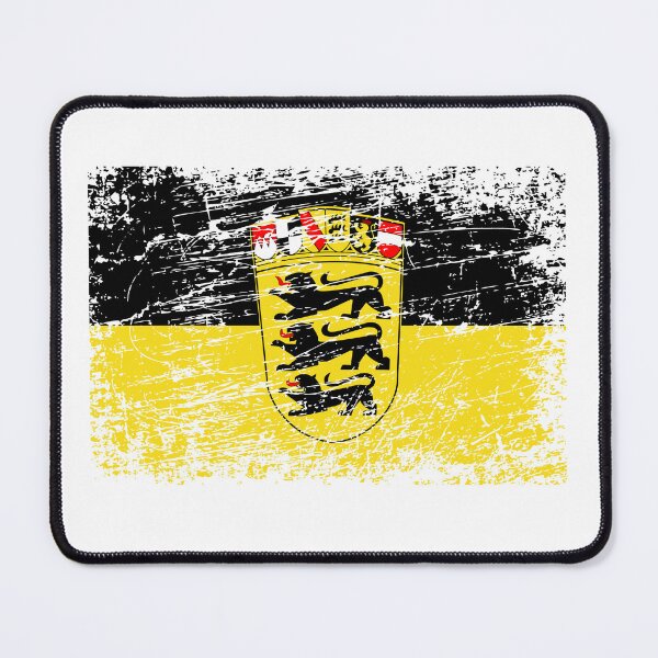 Item preview, Baden-Württemberg flag flag used look designed and sold by GeogDesigns.