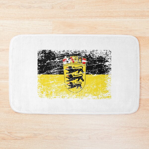 Item preview, Baden-Württemberg flag flag used look designed and sold by GeogDesigns.