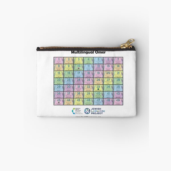 Item preview, Multilingual omer counter designed and sold by Jewish Language Project.