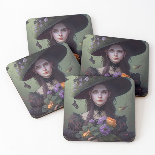 Item preview, A Good Witch With Flowers In Victorian Style 4 designed and sold by giggles-omg.
