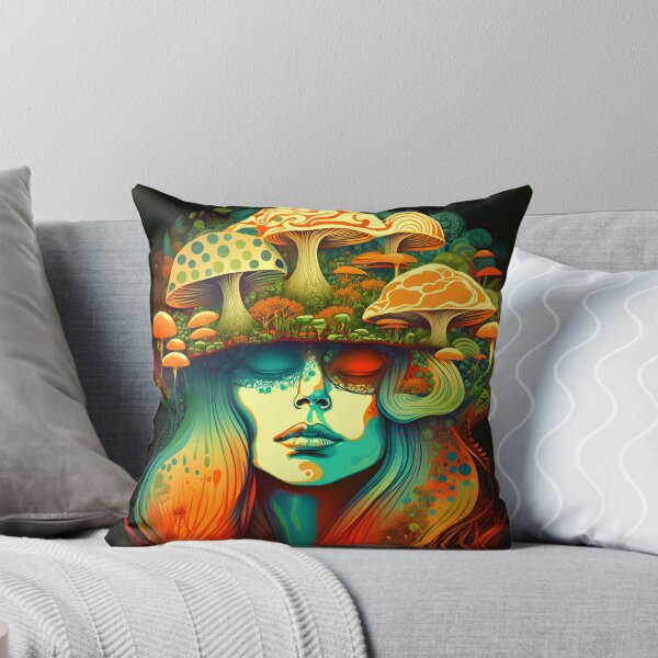 Item preview, Meditating Psychedelic Hippie Mushroom designed and sold by giggles-omg.