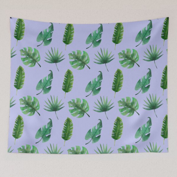 Item preview, Summer Tropical Leaves Pattern on Purple designed and sold by Melissa Mielke.