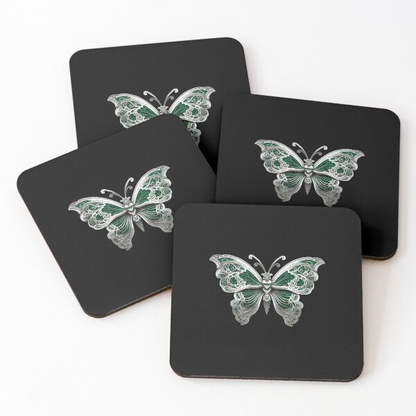 Item preview, silver butterfly, celtic ornament designed and sold by PRYMULLART.