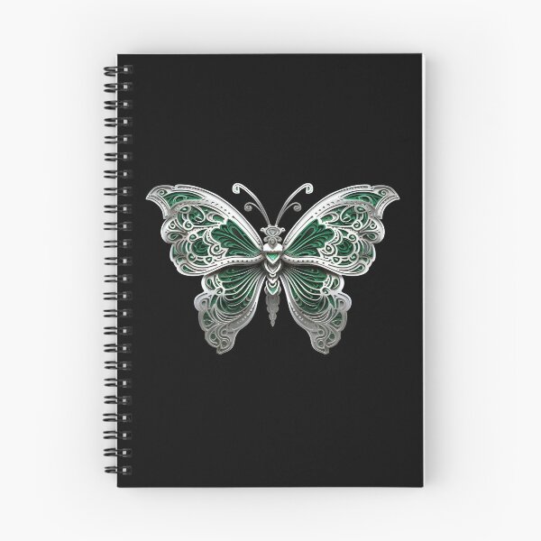 Artikelvorschau, Silberner Schmetterling, keltisches Ornament entworfen und verkauft von PRYMULLART.